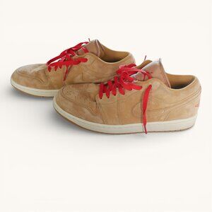 Nike Air Jordan 1 Low SE Wheat Flax Brown Gum Men's Size 12 Sneakers